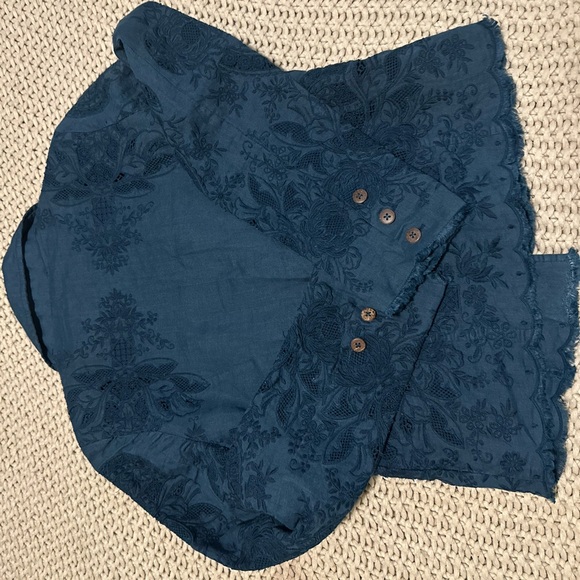 Sundance Deep Blue Floral Blazer - Picture 2 of 6